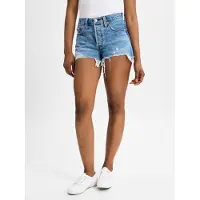Levi's för kvinnor. 56327-0081 Shorts 501 Original blå (31), Casual, Bomull, Hållbar