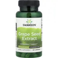 Swanson Health Druvkärnextrakt, 50 mg, 120 kapslar