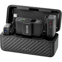 Boya BOYAMIC 2-02 Trådlösa mikrofoner 2,4 GHz USB-C - Svart