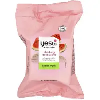 Yes To Uppfriskande Ansiktsservetter, Alla Hudtyper, Vattenmelon, 40 Ark pink