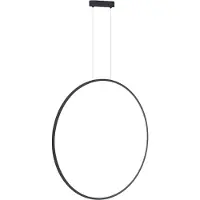 Milagro Lighting Pendellampa Saturno , Svart, Vardagsrum / matsal, Aluminium / grå / zink, Modern