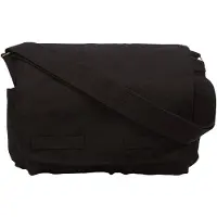 Rothco Vintage Canvas Axelremsväska Svart