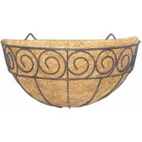 Siena Garden Scroll J58092 Vägglampa Stål, Kokos Svart, Natur