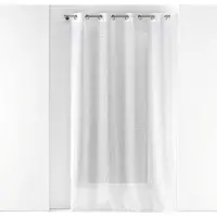 Douceur D`Interieur Fantasy gardin med öljetter, rutmönster, 140 x 240 cm