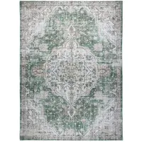 FRAAI Orientala matta | Leyla Medaillon grön hos Volero | 160x230 cm | Polyester | Medaljong | Rektangulär | Plattvävd