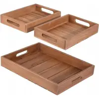 Home Styling Collection set med dekorativa TEAK-lister 3 delar