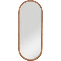 Atmosphera Oval spegel i träram Gianni, 35 x 90 cm