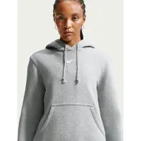 Nike Sweatshirt 'PHNX FLC' mörkgrå / vit