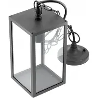 GTV Ventana-H utomhus golvlampa | 1×20W E27 | svart