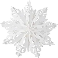 Usorteret Julpynt SASKA CHRISTMAS snöflinga