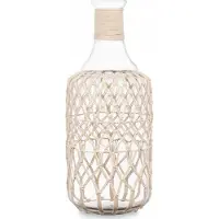 Giftdeco Gift Decor dekorativ flaska i flätning med snöre