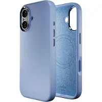 Puro Pure Icon Mag Pro Silikonfodral för iPhone 17, MagSafe, med kameraskydd och aluminiumknappar - Blå