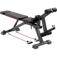 Vevor viktbänk, 800lbs justerbar viktbänkpress för helkroppsträning, sit up-bänk för hemmagym styrketräning, platt bänk med benförlängning, predikantdyna, snabb justering