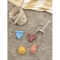 Bloomingville Mini Strandset - Agnes - Silikon - Natur - - One Size - Sandleksaker