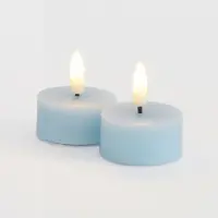 Sirius Home Sille värmeljus 2 st. set, Ø4,5XH2,2cm, Blue Skye