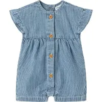 Name it Sommardräkten - NbfJade - Medium+ Blue Denim - - 74 - Sommardräkt