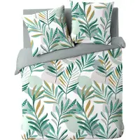 Douceur D`Interieur Douceur d'Interieur set med sängkläder med bladmönster, LOUNA, 240 x 220 cm