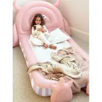 Sunnylife Barnsäng - Uppblåsbar - Monster - Rosa - - One Size - Säng