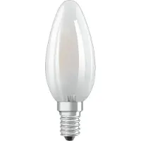 Osram LED BASE CLASSIC B - LED-glödlampa - form: B35 - E14 - 4 W (motsvarande 40 W) - klass E - varmt vitt ljus - 2700 K