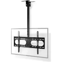 Nedis Fullt bevägligt tak TV fäste | 42 - 65 " | Maximal skärmvikt som stöds: 45 kg | Går att tilta | Roterbar | Minsta takavstånd: 716 mm | Max takavstånd: 1160 mm | 1 Ledpunkt(er) | Stål | Svart