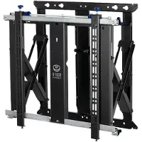 B-Tech Väggfäste för video - B-TECH PRO - Kapacitet 50 kg - Tunn design - Metall - Fast