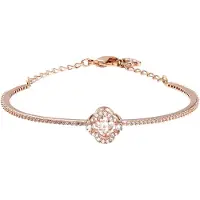 Swarovski Sparkling Dance Heartbeat Vit Diamant Fyraklöver Armband Damarmband 5642925 Box (Random Color),M