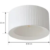 LINDBY Taklampor , Virelle, dimbara, Vit, Vardagsrum, Tyg / textil