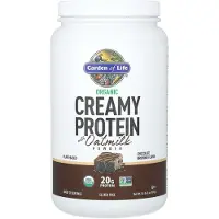 Garden of life Ekologiskt Krämigt Protein med Havremjölkspulver, Chokladbrownie, 920G (2lb 0.45oz)