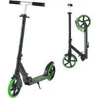 Vevor Sparkcykel för barn från 8 år, tonåringar och vuxna, 2-hjulig sparkcykel för småbarn med höjdjusterbart styre, brett halkfritt däck, hopfällbar, lättviktig för pojkar och flickor upp till 99,8 k