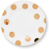 Pip studio Set/2 Plates Dot Gold 23cm