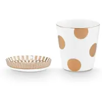 Pip studio Set/2 Mug SM TeaTips Gold