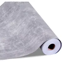 Vevor självhäftande tapet, 40 cm x 15 m kontaktpapper vattentätt självhäftande, lätt att rengöra väggdekorativ vinylrulle för sovrum kök kontor badrum, mörkgrå industriell stil