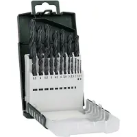 Bosch 2609255131 HSS Metall-spiralborrset 19 delar 1 mm, 1.5 mm, 2 mm, 2.5 mm, 3 mm, 3.5 mm, 4 mm, 4.5 mm, 5 mm, 5.5 mm, 6 mm, 6.5 mm, 7 mm, 7.5