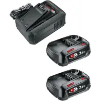 Gardena 14914-20 Starter Kit QC AL 18V-44 + 2 x 2,5 Ah SoC Verktygsbatteri och laddare 18 V 2.5 Ah Li-Ion