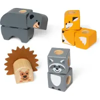 Melissa & Doug MDT BBN Blockables Woodland Crtrs GML, 2 År, 16 styck, Trä