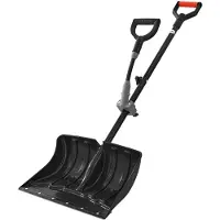 Vevor Snöskyffel för uppfart, 45,5 cm bred snöskyffel med D-formade handtag, halkfritt grepp, snöplogsskyfflar med stor kapacitet, lätt snöborttagningsverktyg för trädgård, bil, camping, utomhusbruk