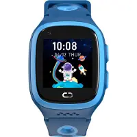 Canyon ZEFIR KW-49 E-SIM 4G GPS WiFi smartklocka för barn med videoinspelning, musik, spel och engelska språkinlärning, blå