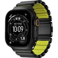Nomad Stratos Band, Band, Smartwatch, Svart, Apple, Ultra 1-11 and SE, Titan