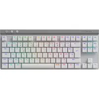 Logitech G515 LIGHTSPEED trådlöst tangentbord utan numerisk knappsats (brun strömbrytare) - Vit