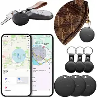 Mili 3x lokalisator MiTag DUO svart + fodral för Android och iOS