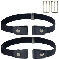 INF Elastiskt skärp utan spänne (one size) Svart Black 2-pack 2-pack