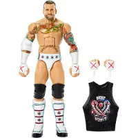 Mattel WWE Elite CM Punk-actionfigur, Greatest Hits 2025, samlarset med 15 cm figur samt tillbehör, 8 År, Multifärg, Plast