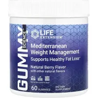 Life Extension , Gummy Science, Medelhavsviktshantering, Naturlig Bär, 60 Gummies