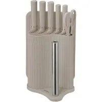 Klausberg knivset i ställ med bräda och handdukshållare KB-7978