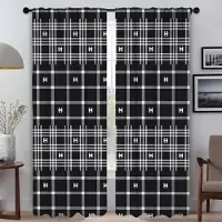 Household supplies MH Blommor och Växter Mörkläggningsgardin för Rum 2 Paneler Myggskyddsgardiner Halloween Dekoration Tyll för Sovrumsavskärmning W50xH70cmx2pcs-CL
