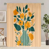 Household supplies MH 2 st - Blomma - Tryckt gardin - Polyestermaterial - lämplig för sovrum, vardagsrum, arbetsrum, privat utrymme 30X65inch