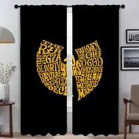 Household supplies MH Wu Tang Clans rumsavdelare för vardagsrumsgardin Halloweendekoration Tyll för sovrum Heminredningsgardiner 2 stycken W50xH70cmx2pcs-CL