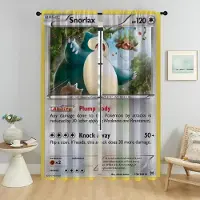 Household supplies MH Mörkläggningsgardin för rum 2 paneler P-pokemones Anti-myggardiner Avdelare Heminredningsgardiner Tyll för sovrum vardagsrum W60xH90cmx2pcs-CL