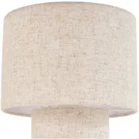 LINDBY Bordslampa Elfie , Creme / bärnsten, Vardagsrum / matsal, Textil / tyger / siden, Skandinavisk, Bordslampa