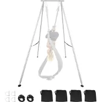 Vevor Yogaställningsram, 3m längd gungställning, max 250 kg belastning triangulär struktur, Aerial Silk-ställ för yogaentusiaster, halkfri bas, lätt, avtagbar design